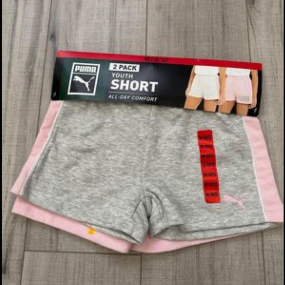 PUMA 2-Pack Girls' shorts - Size M(10/12)